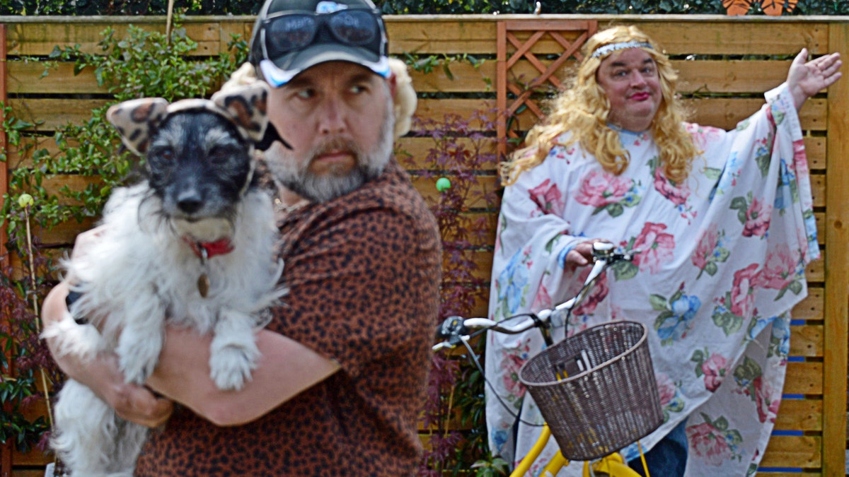 Jamie Honeybourne and husband Alan Gibbon said they kicked things off with a "Tiger King" photoshoot before decided to turn the idea into a daily thing.