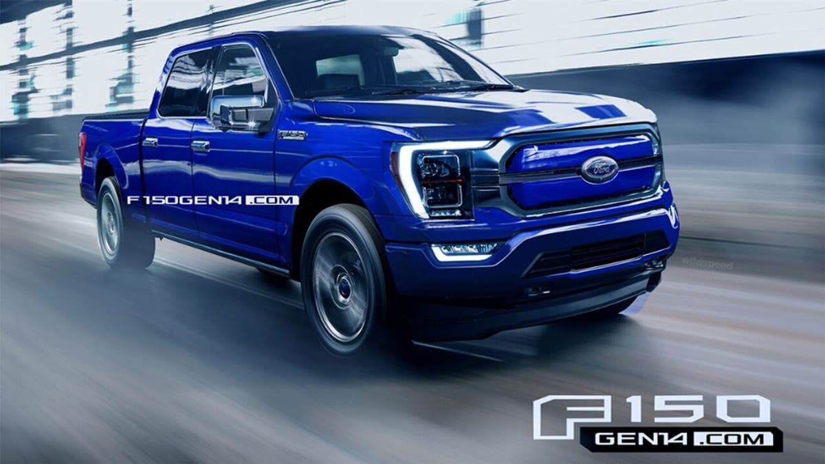 This speculative rendering of the F150 EV is based on insider information.