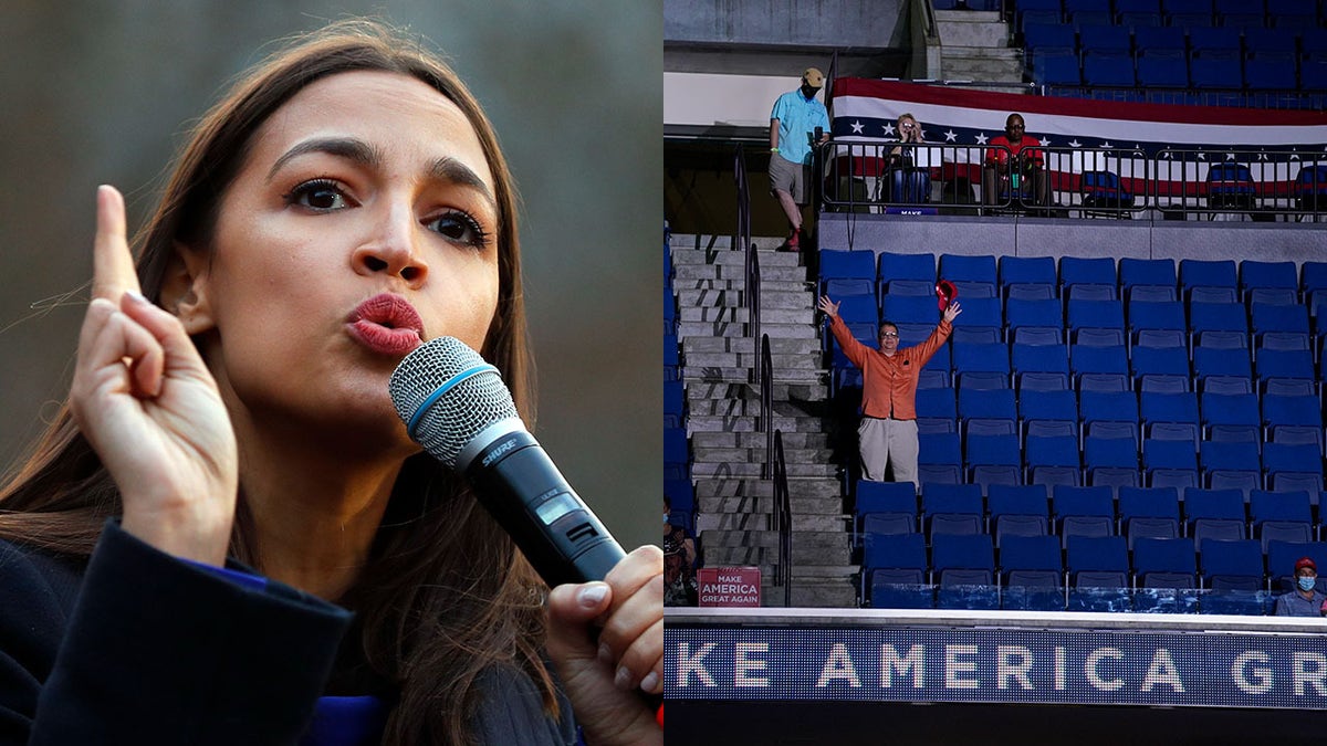 U.S. Rep. Alexandria Ocasio-Cortez, D-N.Y., claims she knows why many seats were empty at President Trump's rally in Tulsa, Okla., on Saturday night.