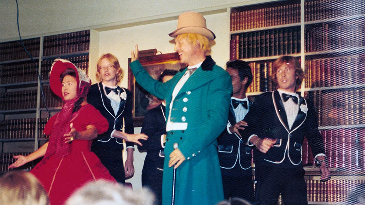 Princess Margaret (left) putting on a show.