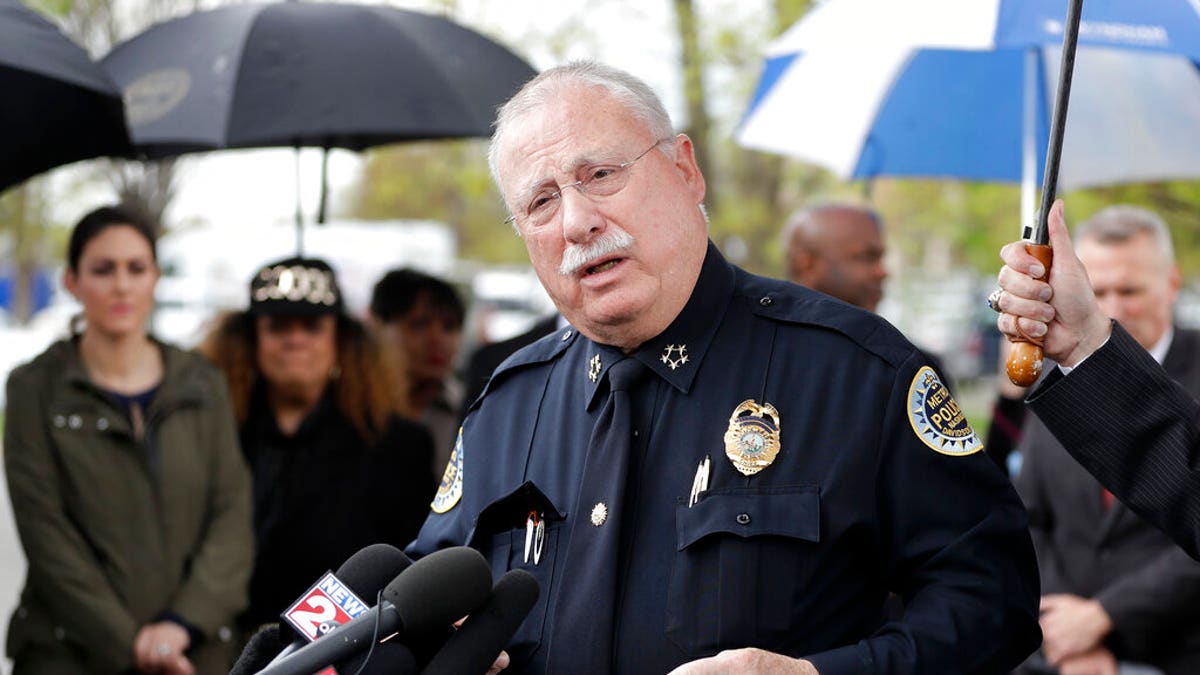 FILE: Metropolitan Nashville Police Chief Steve Anderson speaks at a news conference in Nashville, Tenn. 