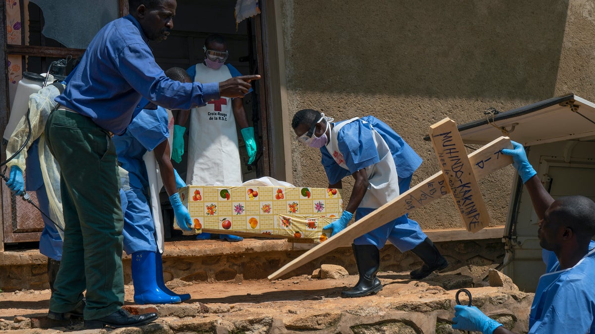 The World Health Organization on Thursday, June 25, 2020, has declared an end to the second-deadliest Ebola outbreak in history, that killed 2,280 people over nearly two years. (AP Photo/Jerome Delay, File)