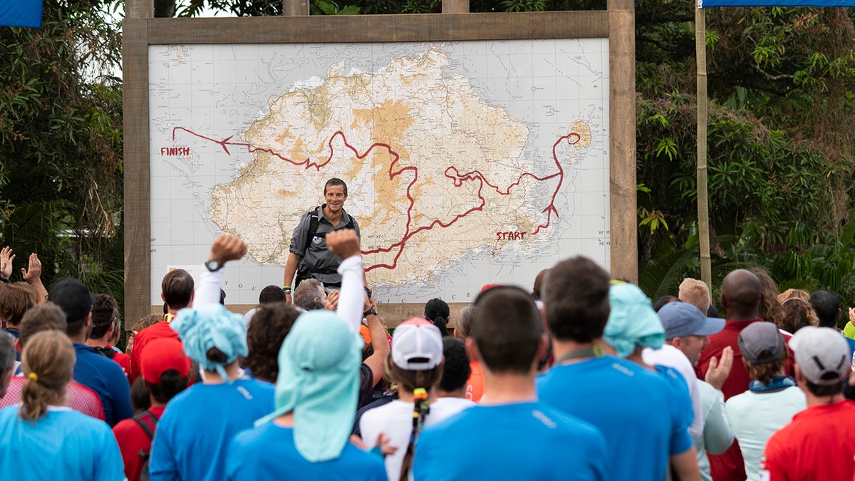 Bear Grylls during the 2019 Eco-Challenge adventure race in Fiji on Tuesday, September 10, 2019. (Corey Rich/Amazon)
