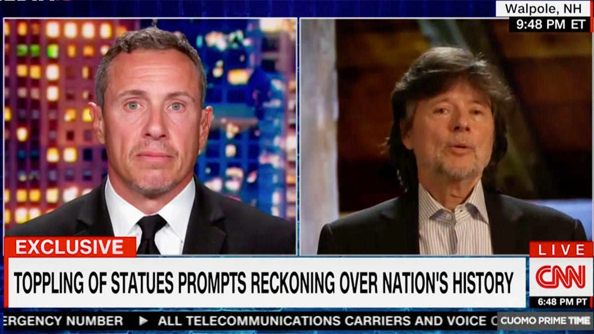 Documentary filmmaker Ken Burns on CNN. 