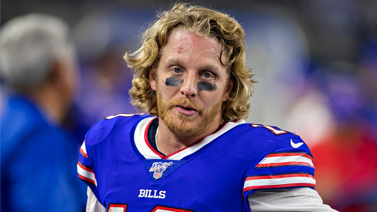 The league’s updated policy for vaccinated persons back in June was met with harsh backlash by several players, most notably Buffalo Bills’ wide receiver Cole Beasley who said he would rather retire than get vaccinated.  (Wesley Hitt/Getty Images)