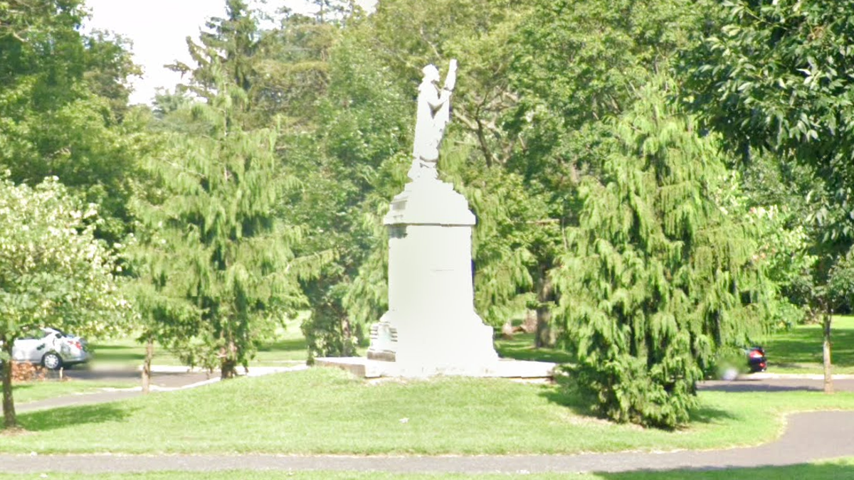 The New Jersey city of Camden says its Christopher Columbus statue 'has long pained the residents of the community.' (Google Maps)