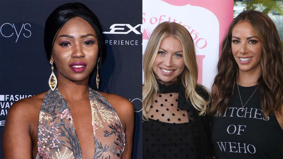 Faith Stowers (photo left), Stassi Schroeder (left, in photo right) and Kristen Doute.
