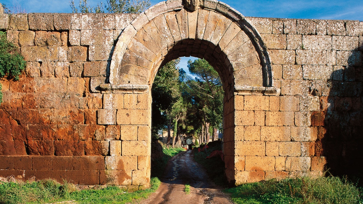 Jupiter's gate in the walls of Falerii Novi, Lazio, Italy - file photo.