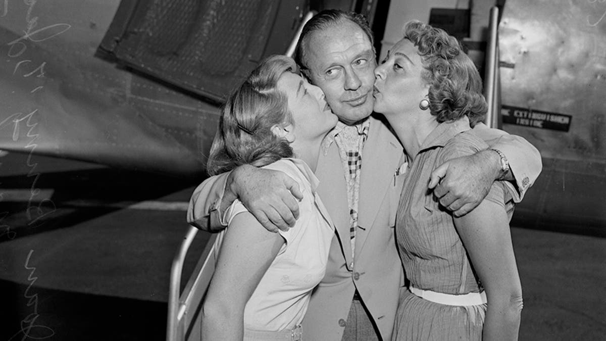 Jack Benny with 17-year-old Joan Benny and Mary Livingstone.