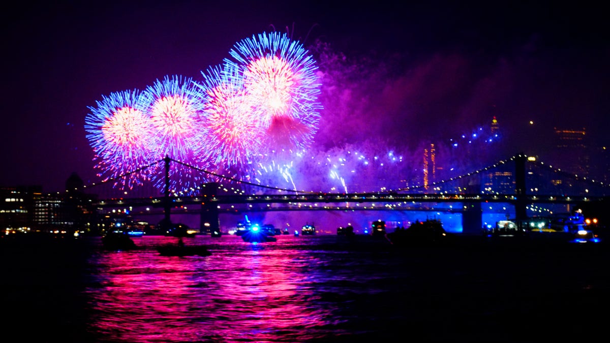 July 4th fireworks in NYC