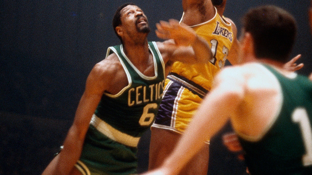 Bill Russell Boston Celtics Wilt Chamberlain Los Angeles Lakers