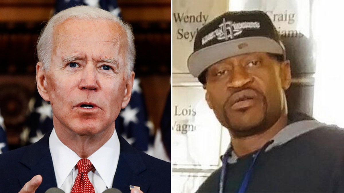Presumptive Democratic presidential nominee Joe Biden sent an email to supporters Tuesday that highlighted George Floyd's "I can't breathe" comments made shortly before his death and included a fundraising link. (AP)