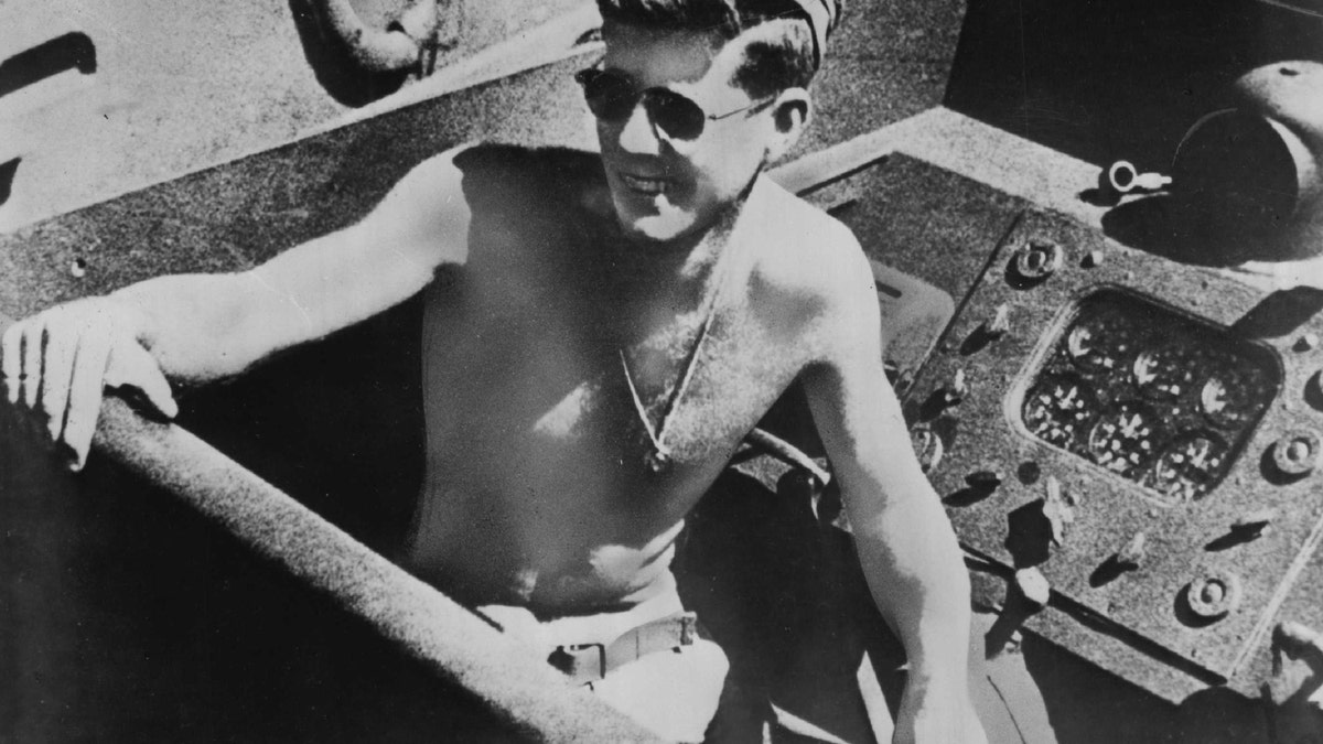Lt. (J.G.) John F. Kennedy during World War II.