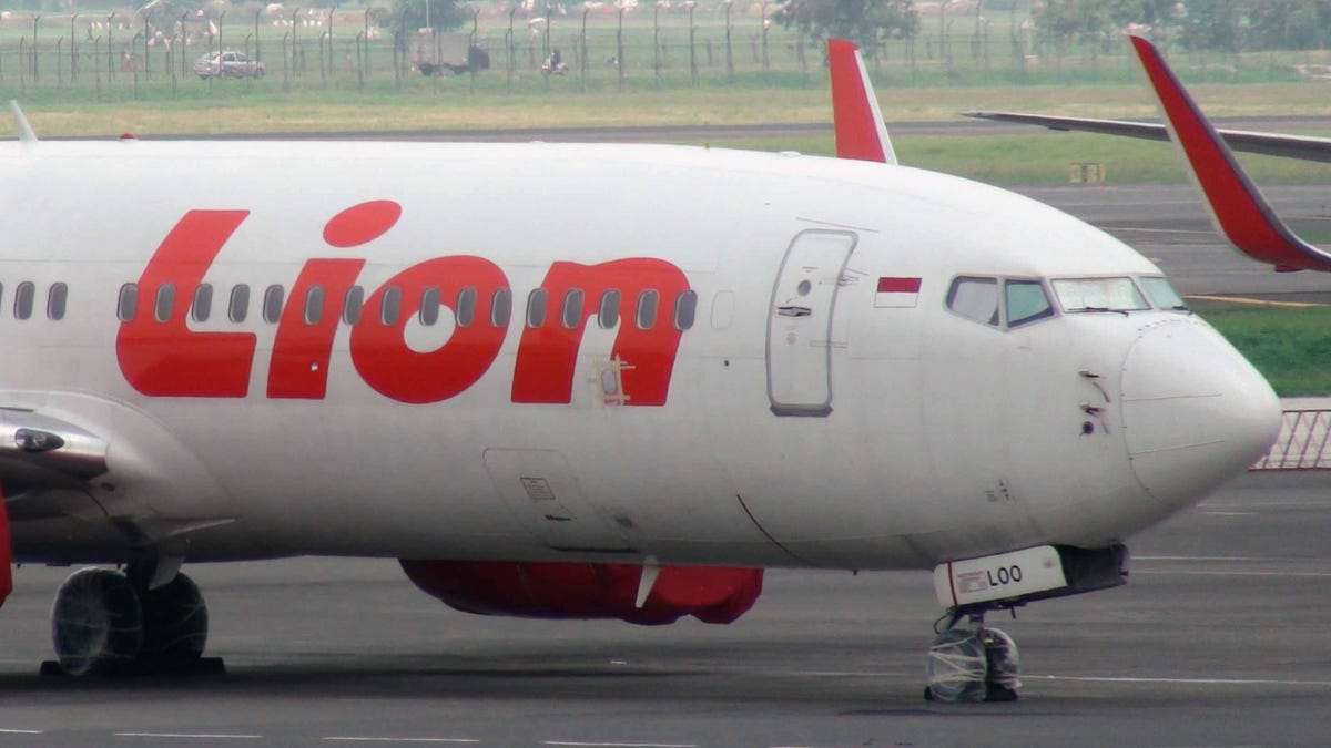 Lion Air Airplane View At Jakarta Soekarno Hatta Airport In Indonesia Asia