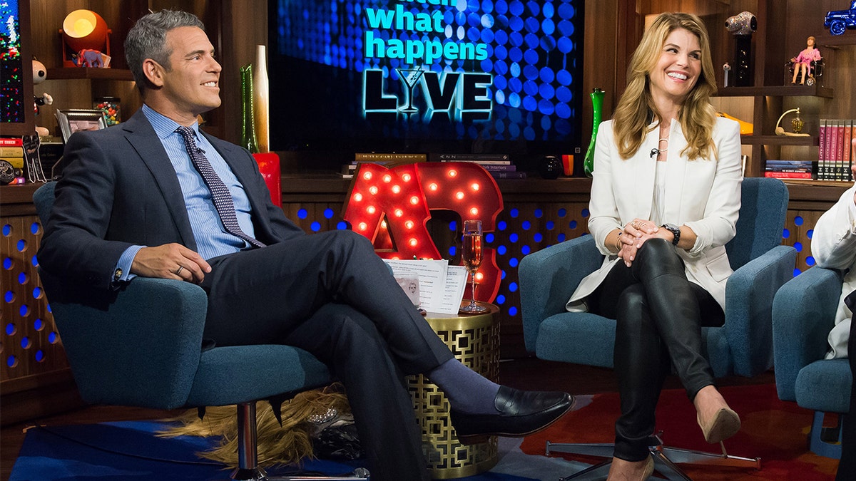 Andy Cohen and Lori Loughlin on 'Watch What Happens Live.'