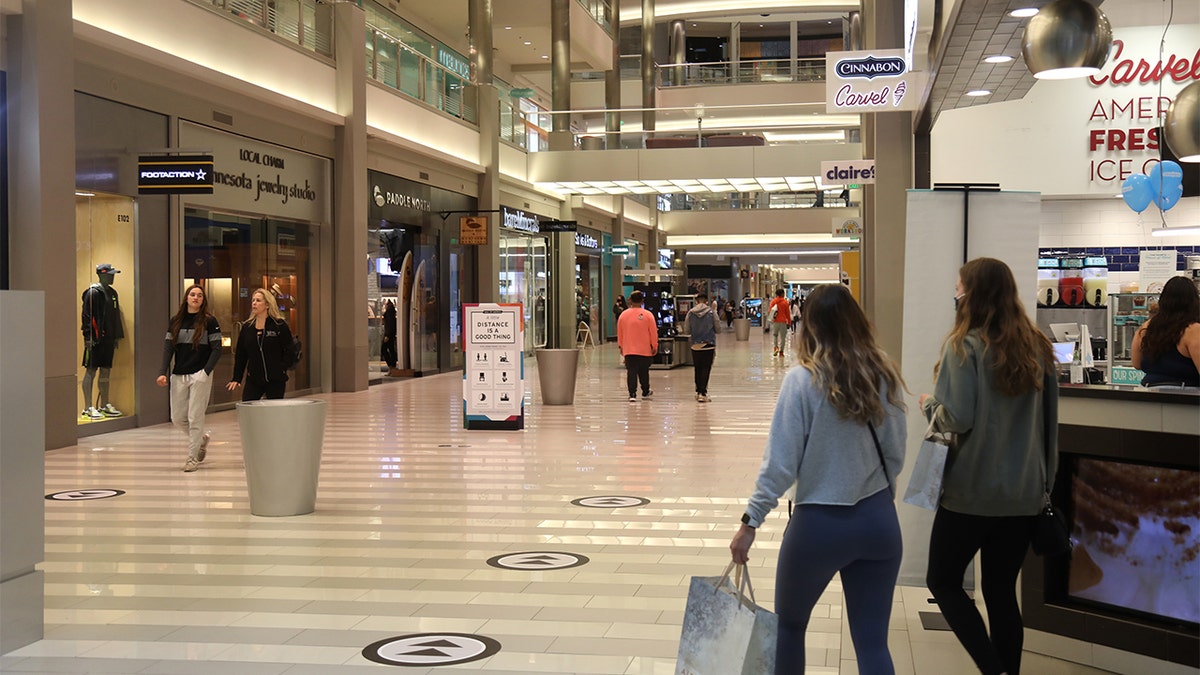 Shoppers walking though the Mall of America in Bloomington, Minnesota, on Wednesday.