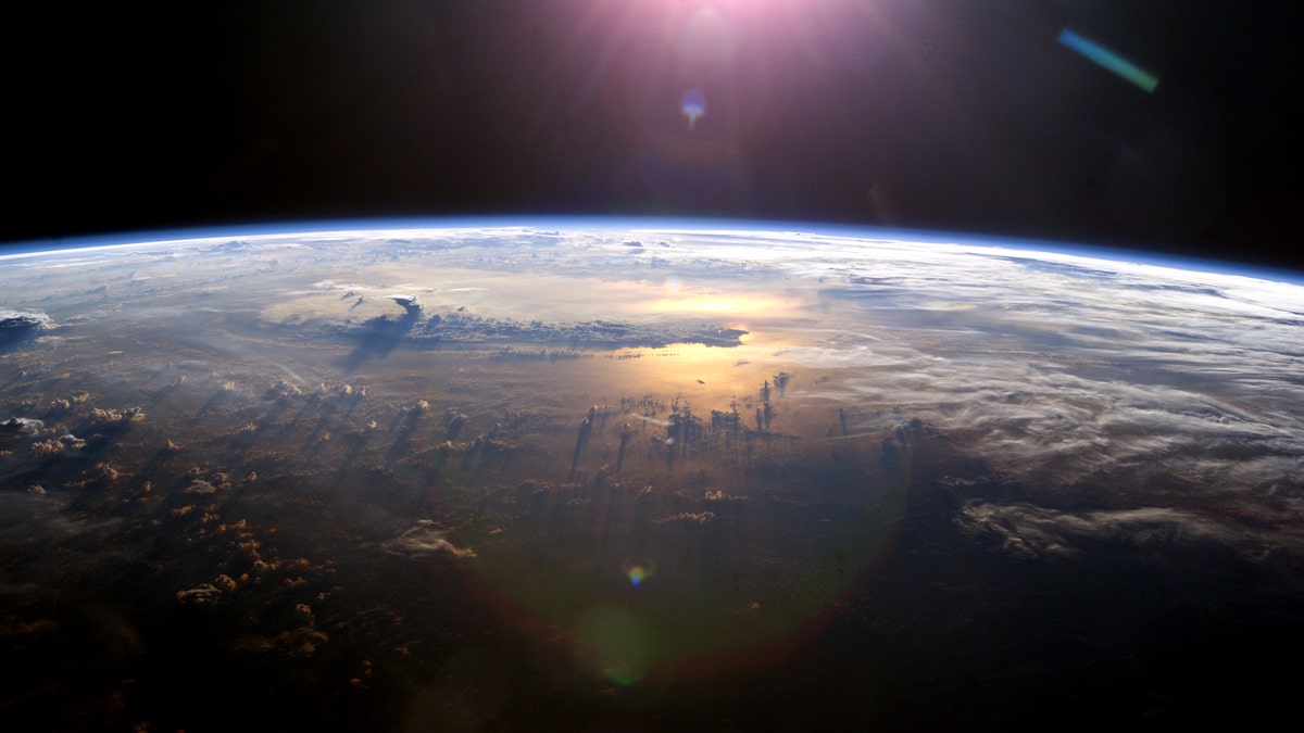 A view of Earth’s horizon as the sun sets over the Pacific Ocean. This image was taken by an Expedition 7 crew member onboard the International Space Station - file photo.