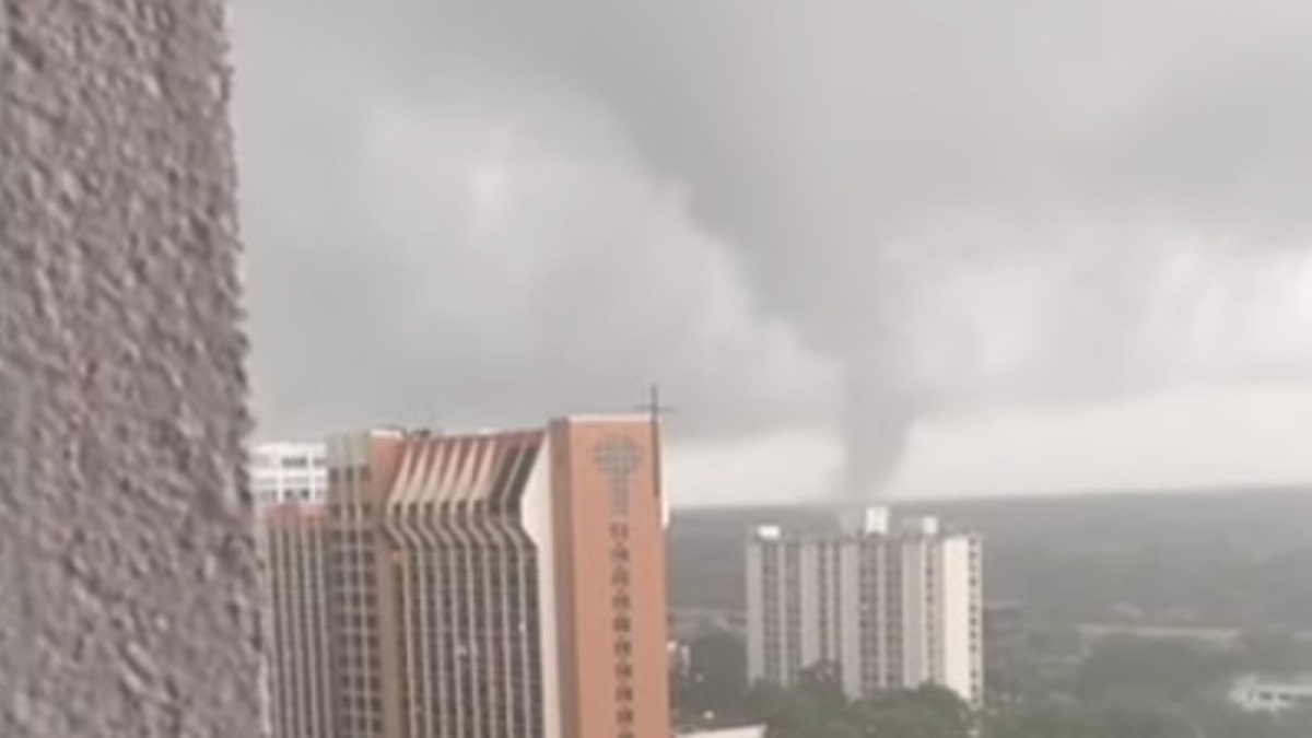 A tornado spun through downtown Orlando, Florida, on June 6, after it was spawned by the outer edges of Tropical Storm Cristobal.