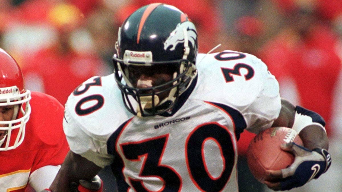 Running back Terrell Davis won two Super Bowl titles with the Broncos. (Reuters)