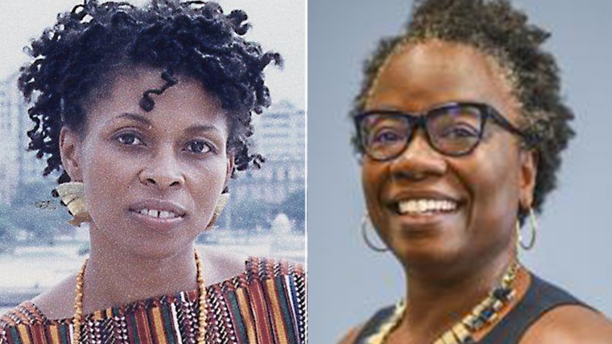 Assata Shakur, also known as Joanne Chesimard, a convicted cop killer in the FBI Most Wanted Terrorists list (left), and Mona Hicks, Stanford University's senior associate vice provost and dean of students. (Getty/Stanford University)
