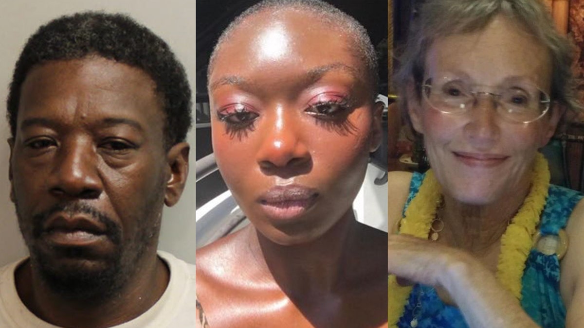 Mug shot for Aaron Glee, 49; Oluwatoyin Salau, 19, Victoria Sims, 75.
