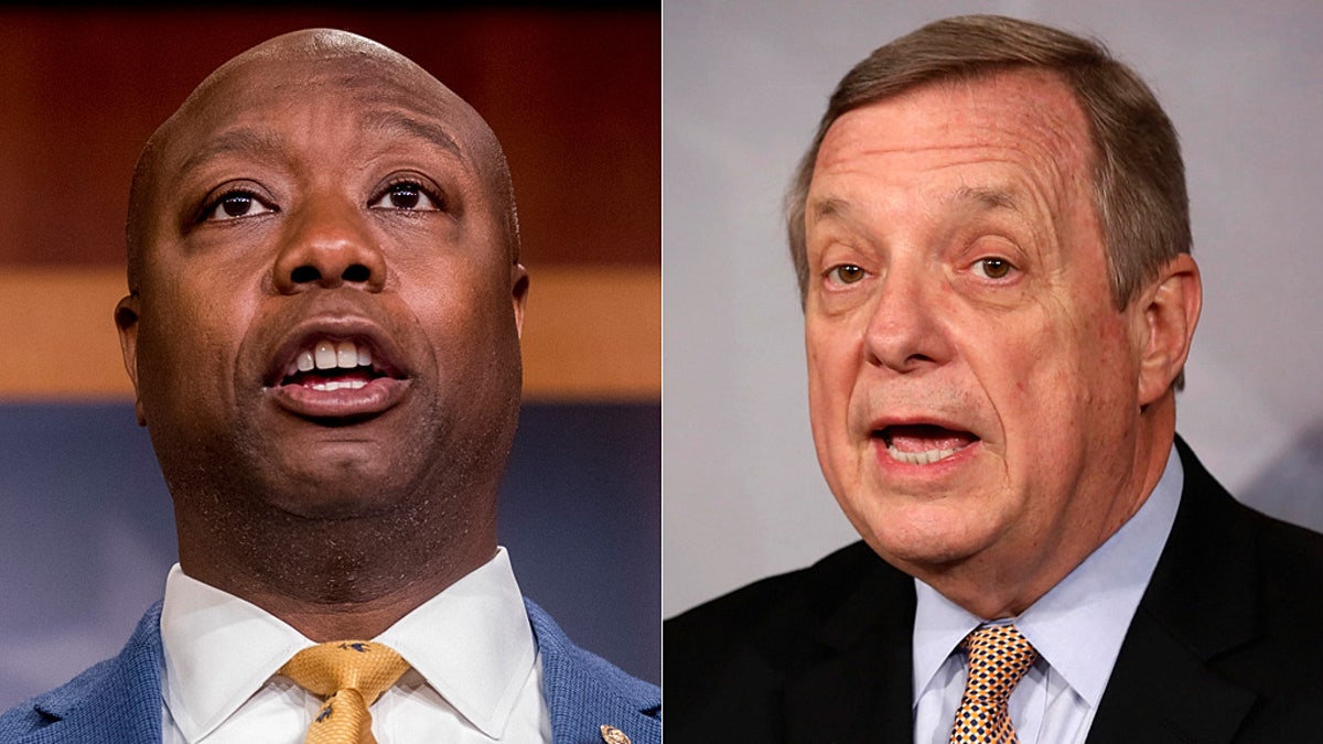 Sen. Tim Scott, R-S.C., on Wednesday fired back at Sen. Dick Durbin, D-Ill., after the Democrat appeared to dismiss the GOP Senate police reform bill that he spearheaded for its “token” approach.