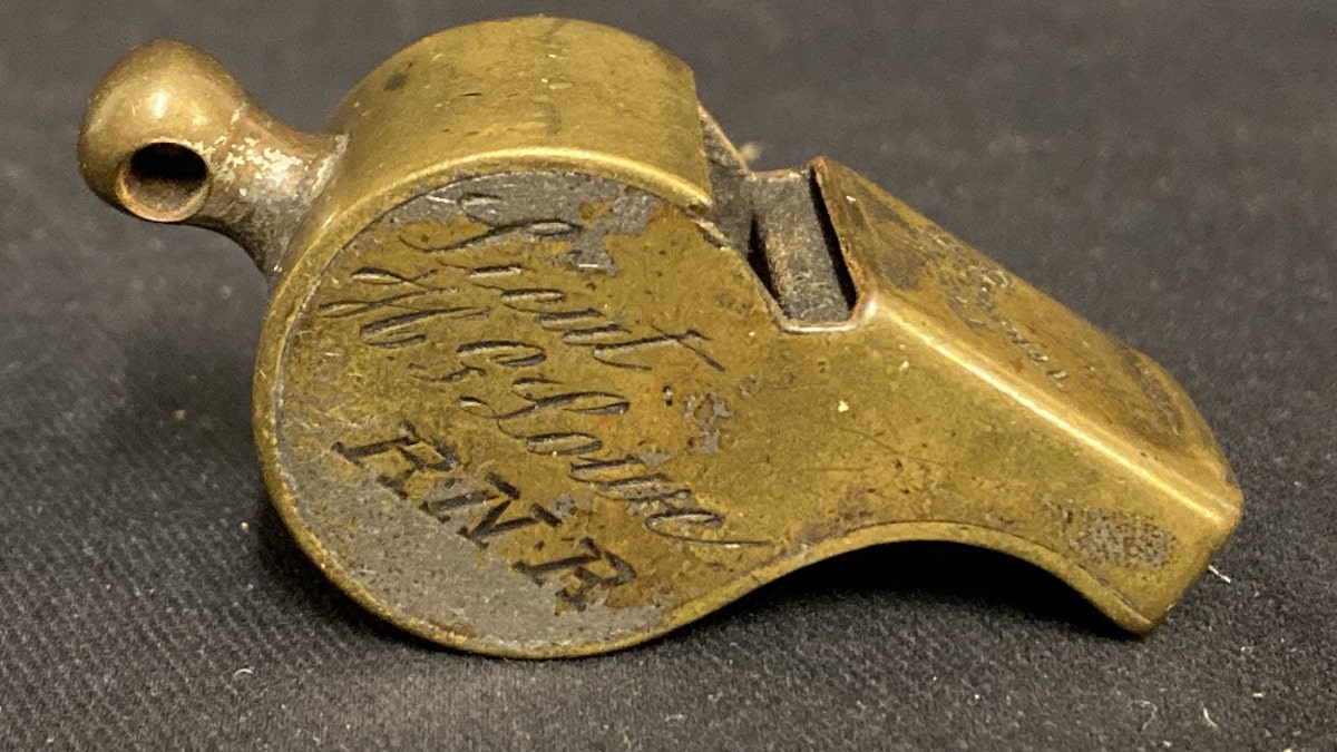 The whistle belonged to Harold Lowe, a fifth officer on the Titanic.