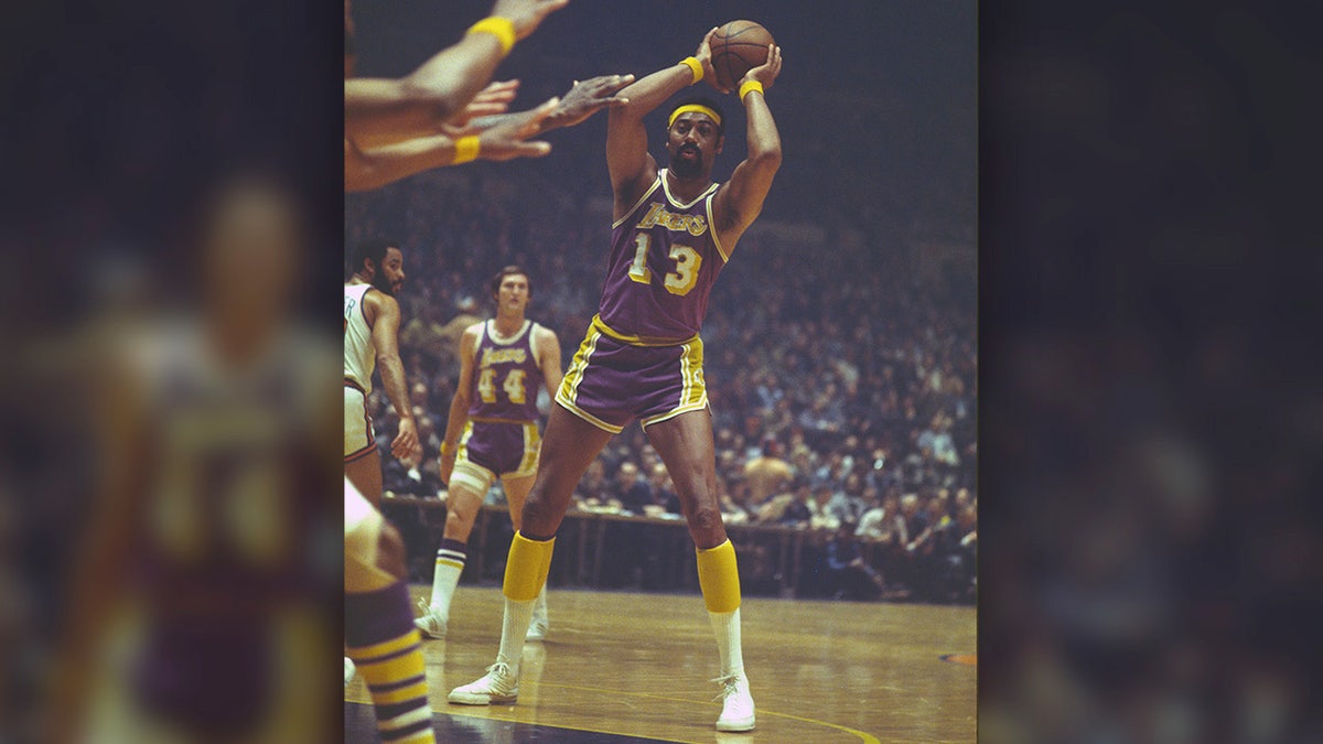 Wilt Chamberlain, a four-time NBA MVP, comes in at No. 8. (Photo by Focus on Sport/Getty Images)