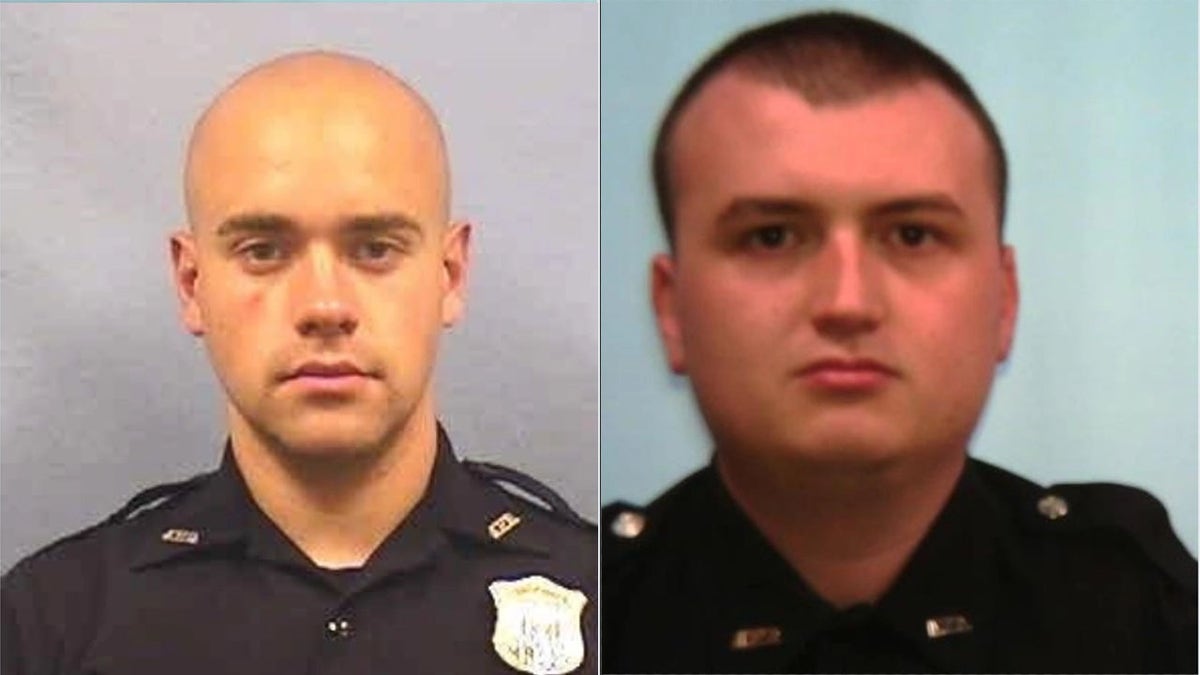 Atlanta police Officer Garrett Rolfe, left, has been fired while Officer Devin Brosnan has been reassigned following the death of Rayshard Brooks, authorities say. (Atlanta Police Department)