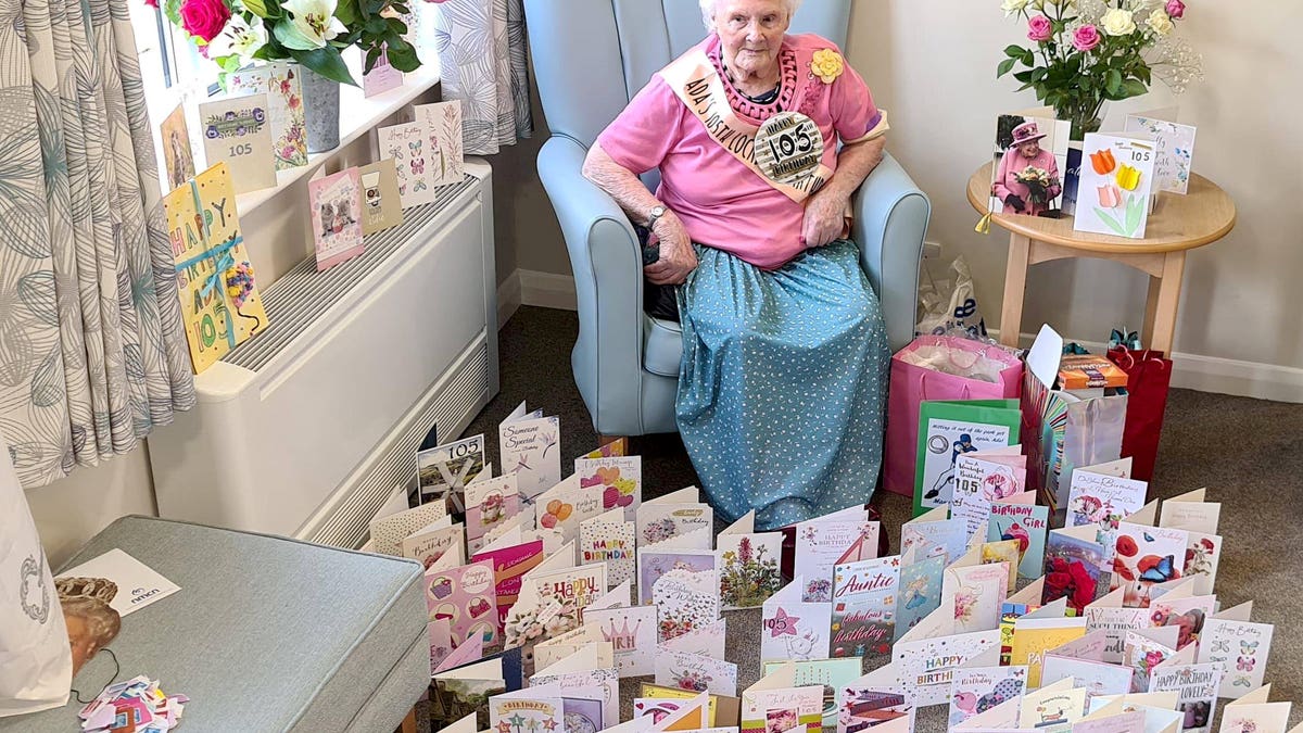 Ada Daniel, who was born on June 1, 1915, was left overwhelmed after well-wishers from across Britain sent hoards of cards to mark her incredible milestone.