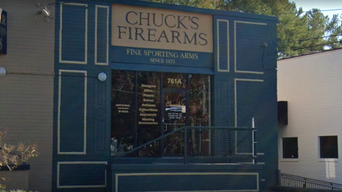 The owner of Chuck's Firearms in Atlanta says 42 handguns and revolvers were stolen from his store early Saturday.