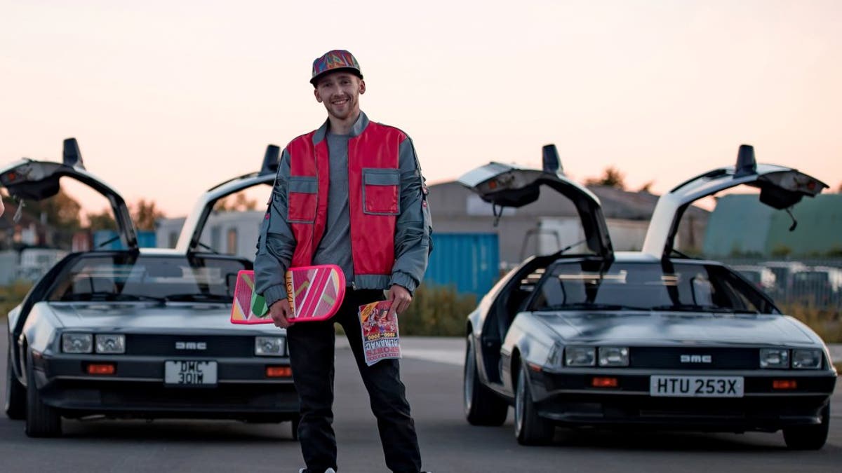 Viral pictures show man recreating iconic Back to the Future