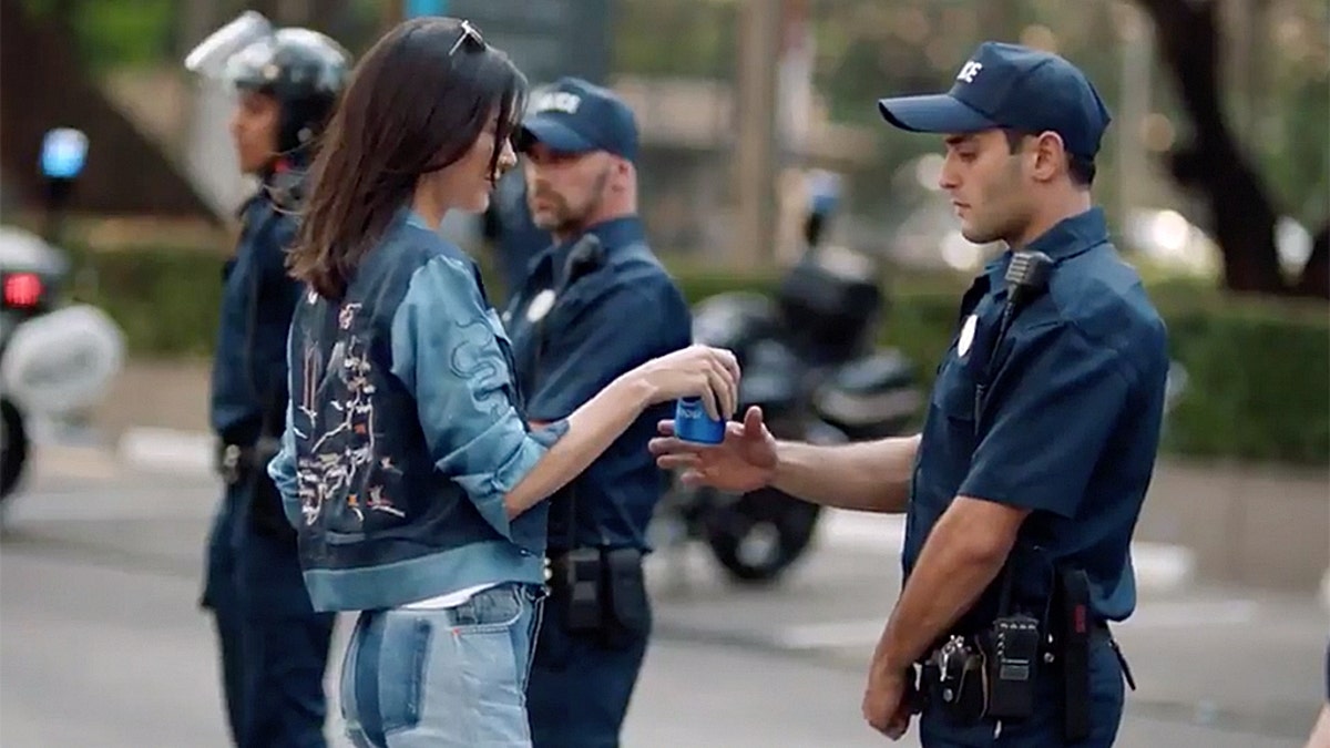 Kendall Jenner stars in the 'Jump In' Pepsi commercial that was pulled from TV in 2017.