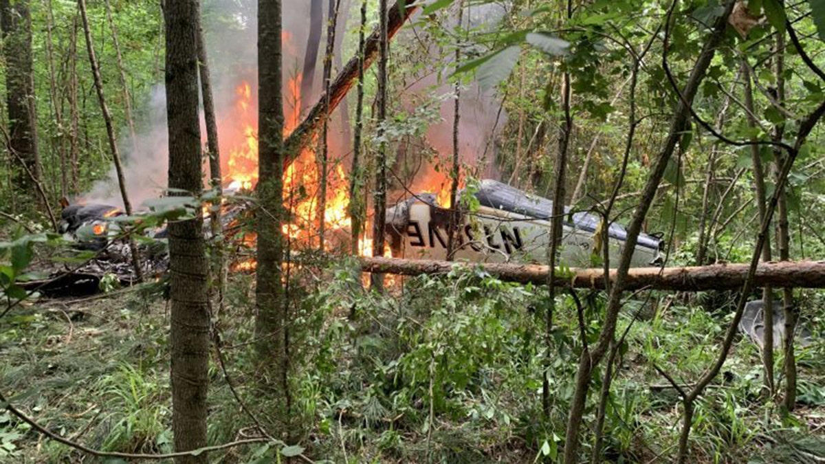 A pilot and Florida family of four headed to a funeral in Indiana were killed in a plane crash near Eatonton, Ga. on June 5, 2020.