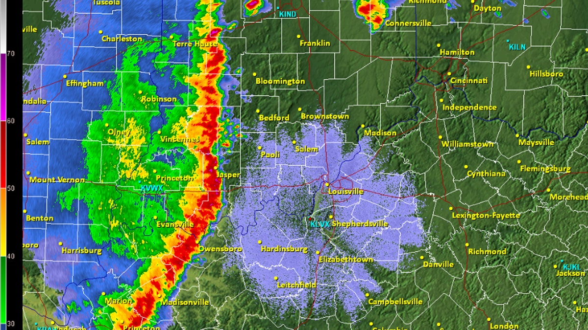 A squall line can be hundreds of miles long but are typically only 10 or 20 miles wide.