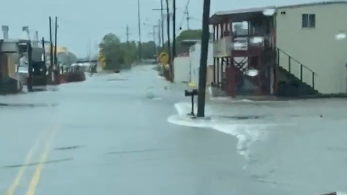 Storm surge from Tropical Storm Cristobal caused flooding along the Gulf Coast on Sunday.