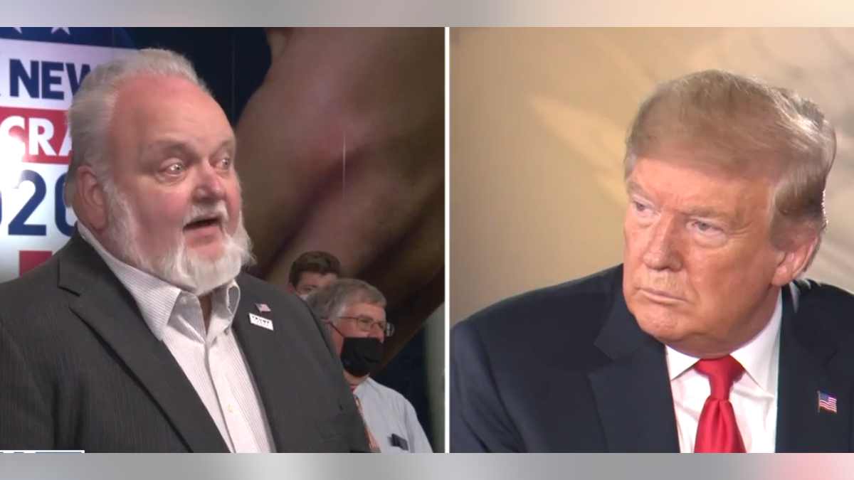 An audience member in Green Bay, Wis., asks President Trump about how the administration will keep the streets safe from unrest.