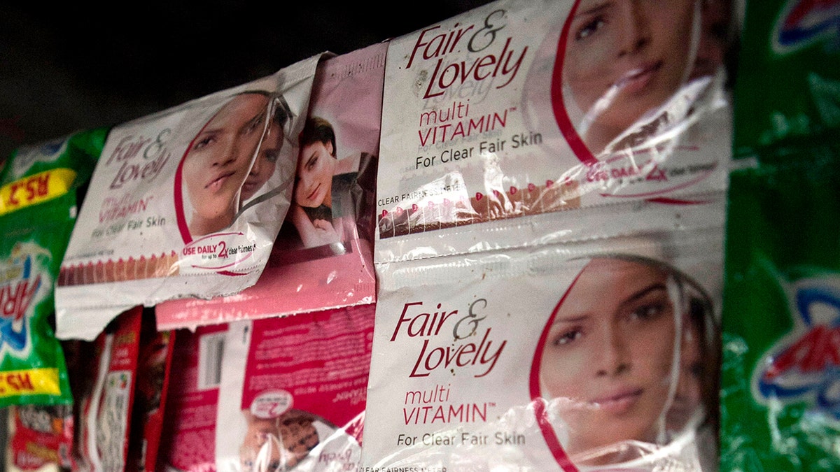 In this file photo, Fair &amp; Lovely beauty products are displayed for sale at a store in Mumbai, India.