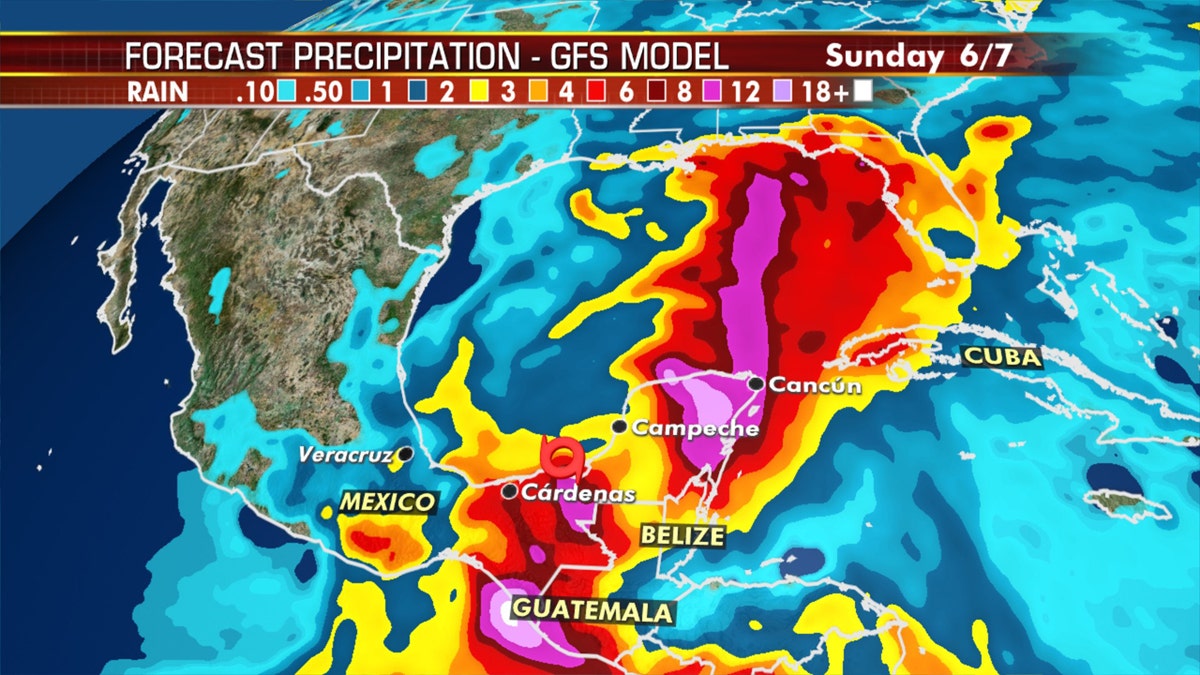 Tropical Storm Cristobal is forecast to bring devastating rainfall to southern Mexico and Central America.