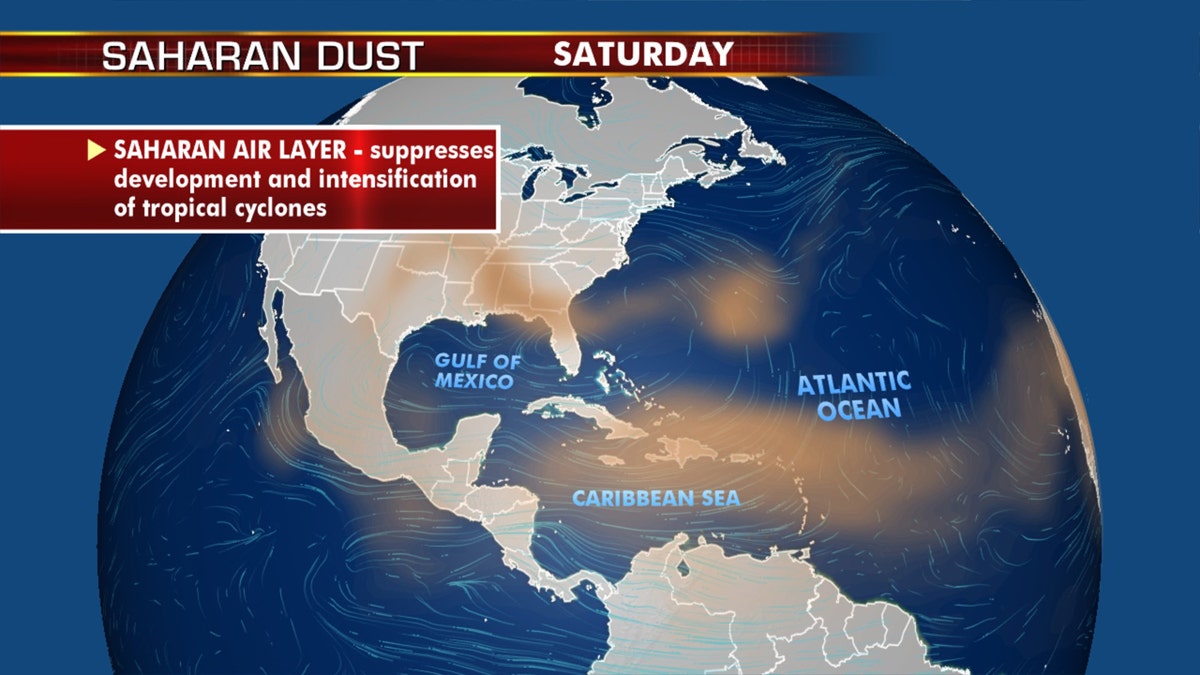 The airmass will move into the South and Gulf Coast by the weekend.
