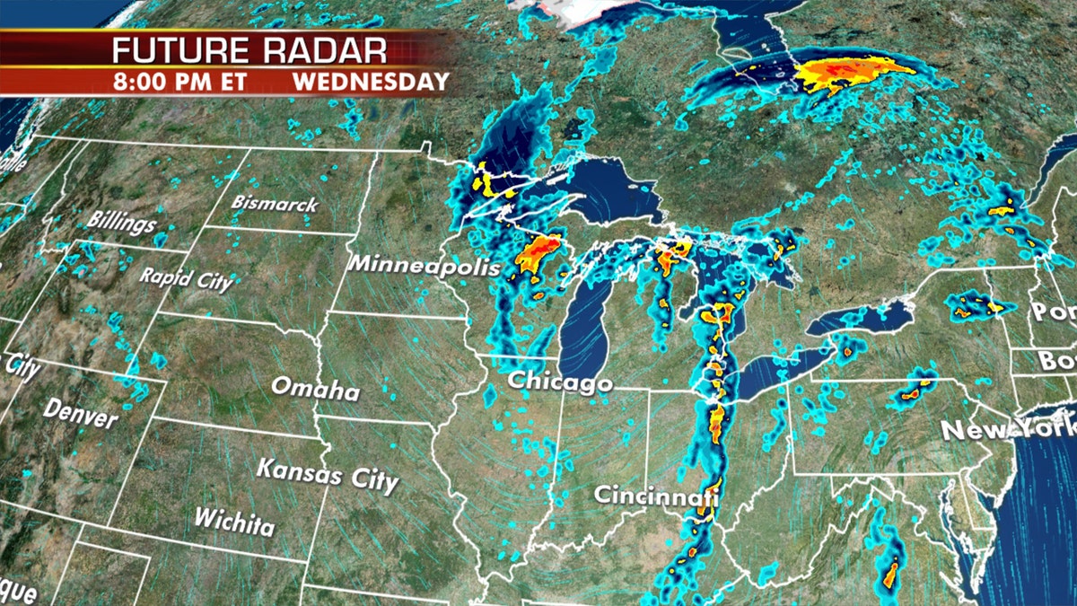 Tropical Depression Cristobal is forecast to merge with a new storm system and re-intensify as it moves over the Upper Midwest.