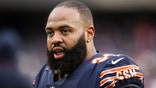 CHICAGO, ILLINOIS - JANUARY 06:  Akiem Hicks #96 of the Chicago Bears walks across the field before the NFC Wild Card Playoff game against the Philadelphia Eagles  at Soldier Field on January 06, 2019 in Chicago, Illinois. (Photo by Dylan Buell/Getty Images)