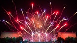 PHILADELPHIA, PA - JULY 04: A view of fireworks over the Philadelphia Museum of the Art during Wawa Welcome America July 4th Concert at Benjamin Franklin Parkway on July 4, 2019 in Philadelphia, Pennsylvania. (Photo by Gilbert Carrasquillo/Getty Images)