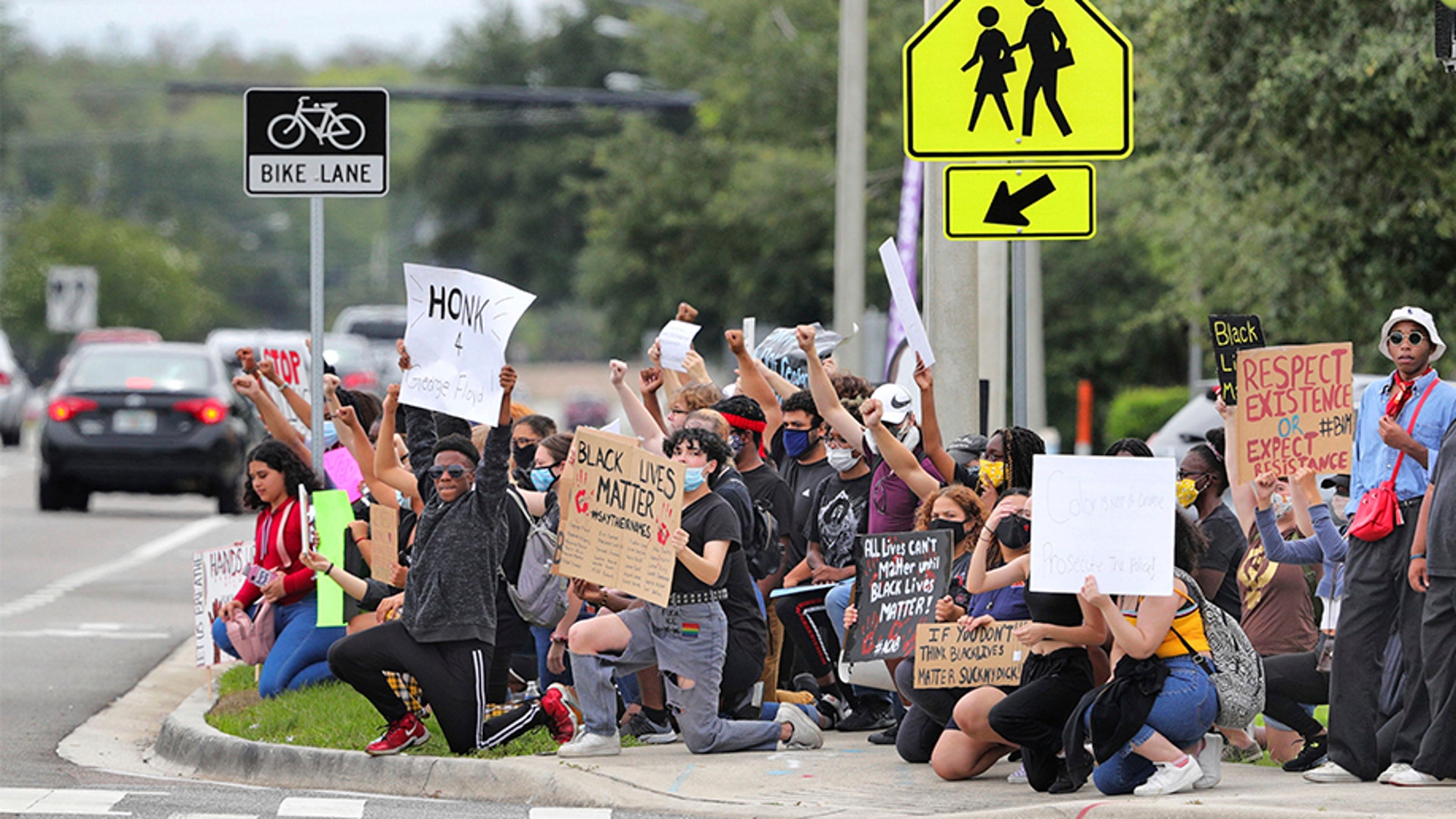 George Floyd Protesters Embrace 'taking A Knee' For Race Awareness ...