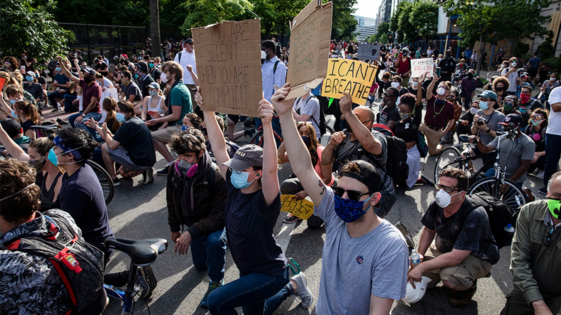 George Floyd Protesters Embrace Taking A Knee For Race Awareness