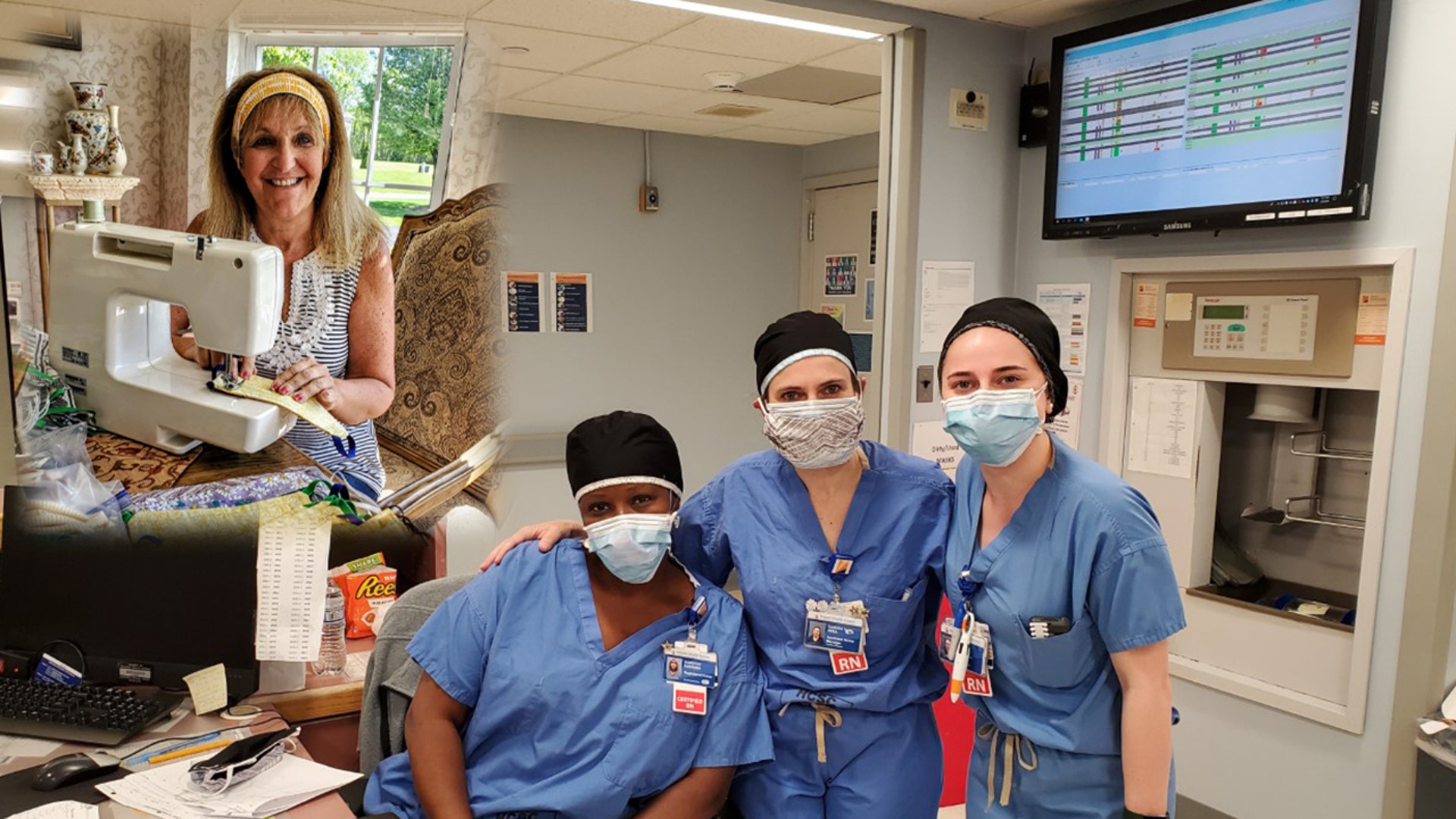 Front Line Sewing AngelsI was just a MOM trying to make a difference on the front lines for my daughter who had no PPE. Now 35,000 masks later, with teams of MOMs sewing around the clock we are working with battered women's shelters, homeless shelters and now hearing disabled (making masks with see through mouths). After 10 weeks we are still going strong A mothers passion became my grassroots effort to help out -