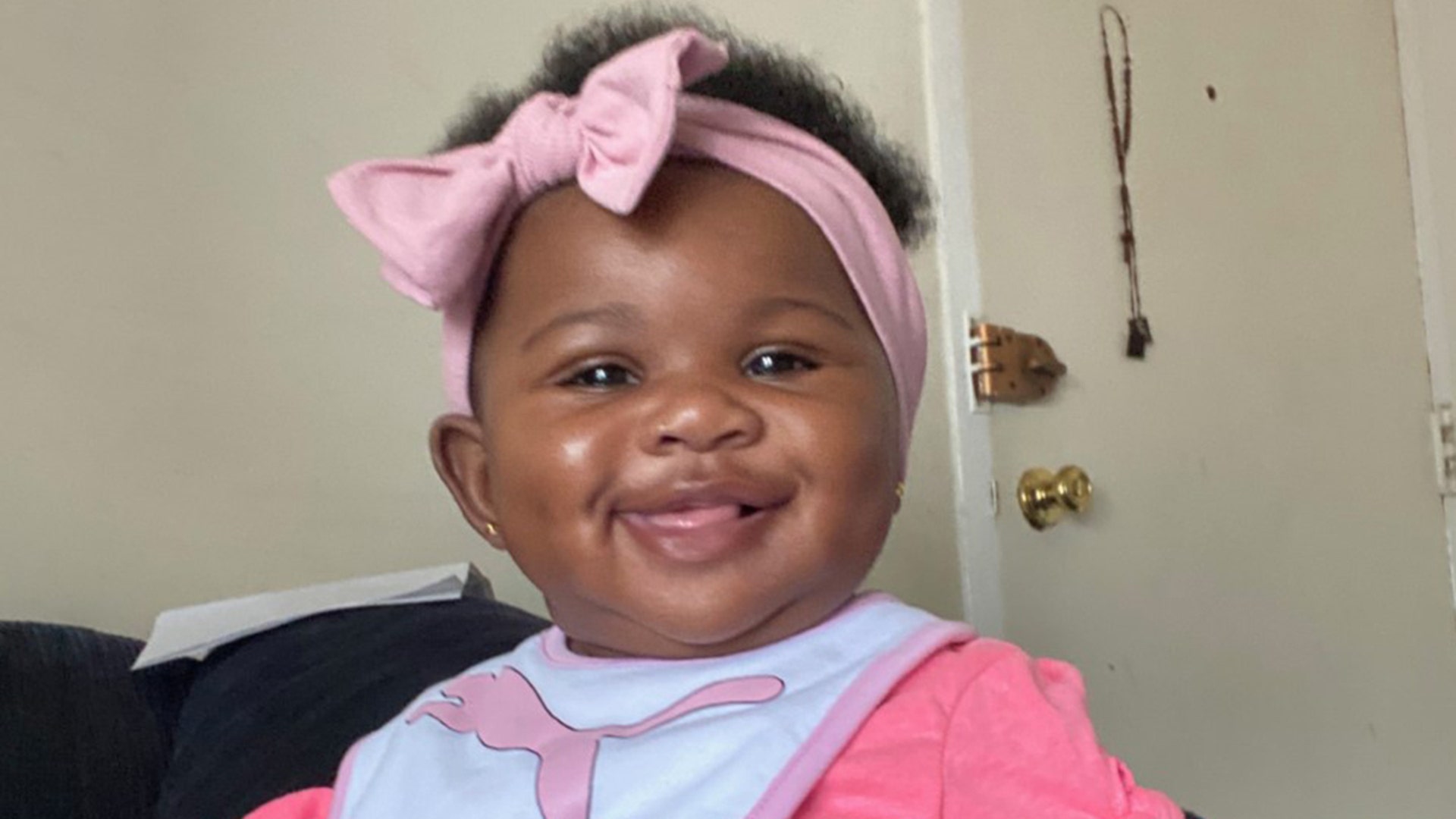 Our 6-month-old Rasheeda by proud Grandma