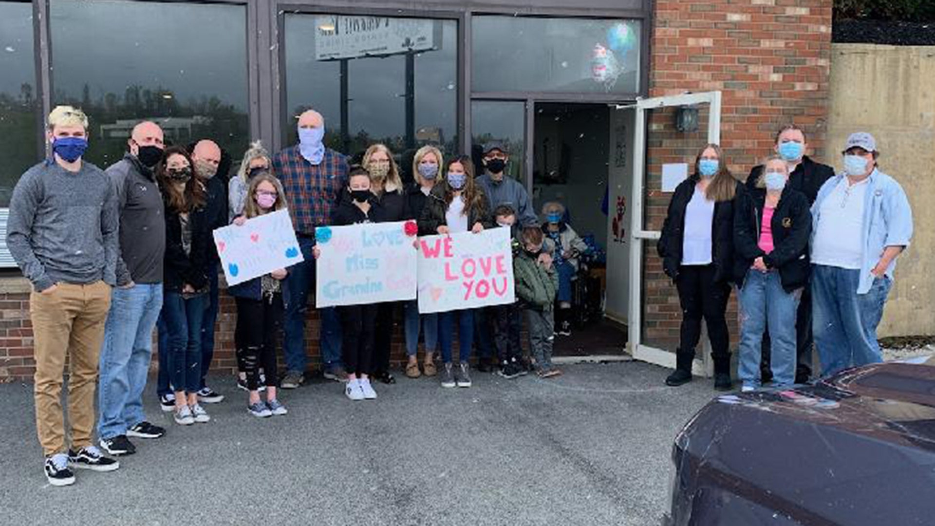 Mother's day visit at Waldens view assisted living home in Irwin pa. Activities director, Julie set up mother's day visit for mother, grandmother, and great grandmother, Betty Swope. Best mother's day!!!