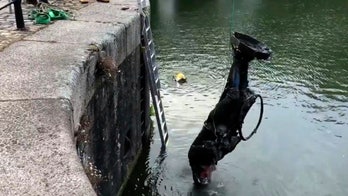 Toppled statue of 17th-century slave trader fished out of British harbor, taken to 'secure location'