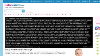 BabyNames.com shares Black Lives Matter message on homepage, lists names of black lives lost